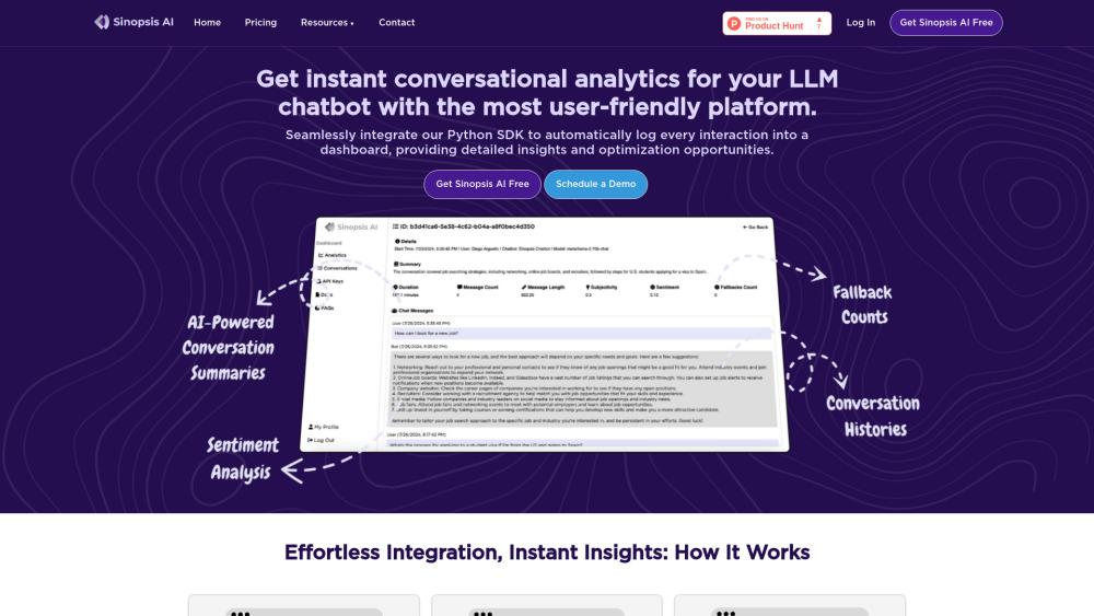 Sinopsis AI: AI-Powered Chatbot Analytics Platform