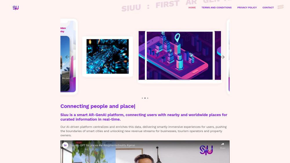 Siuu - Smart AR-GenAI Platform for Immersive Experiences