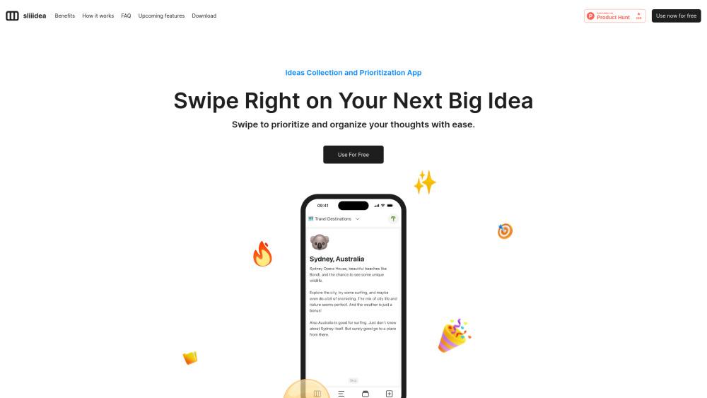 Sliiidea - Capture and Organize Your Ideas with Ease