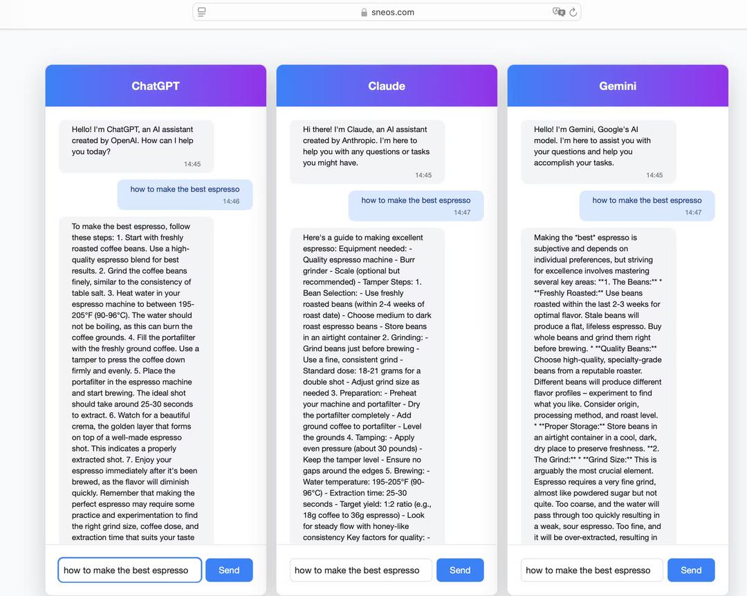 Sneos: Multi-Chat AI Assistant