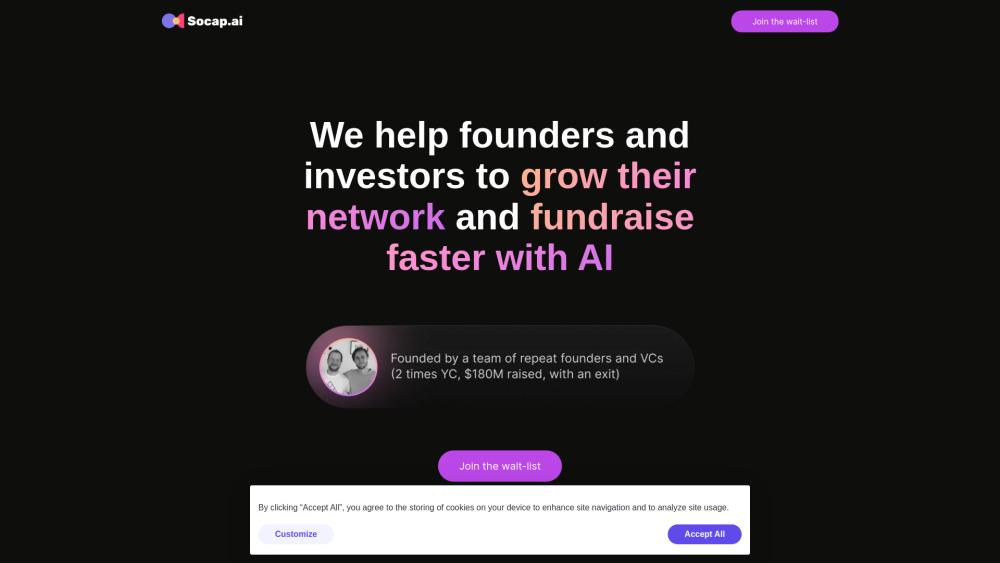 Socap.ai - AI-Powered Networking for Founders and Investors