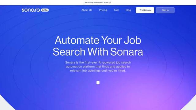 Sonara: Automated Job Search & Applications with AI