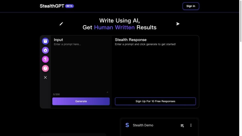 StealthGPT - AI Writing Platform for Undetectable Content