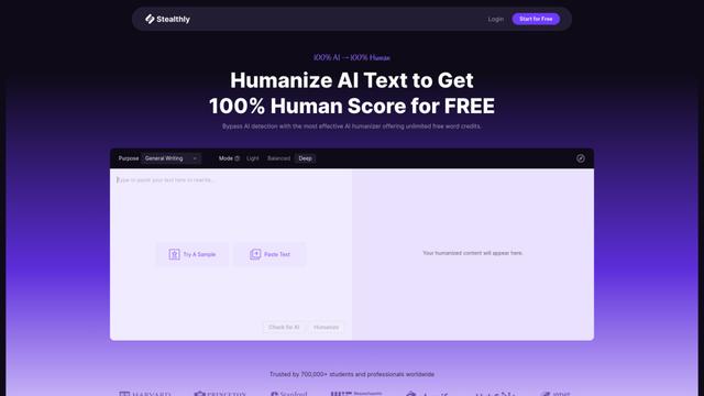 Stealthly AI Humanizer
