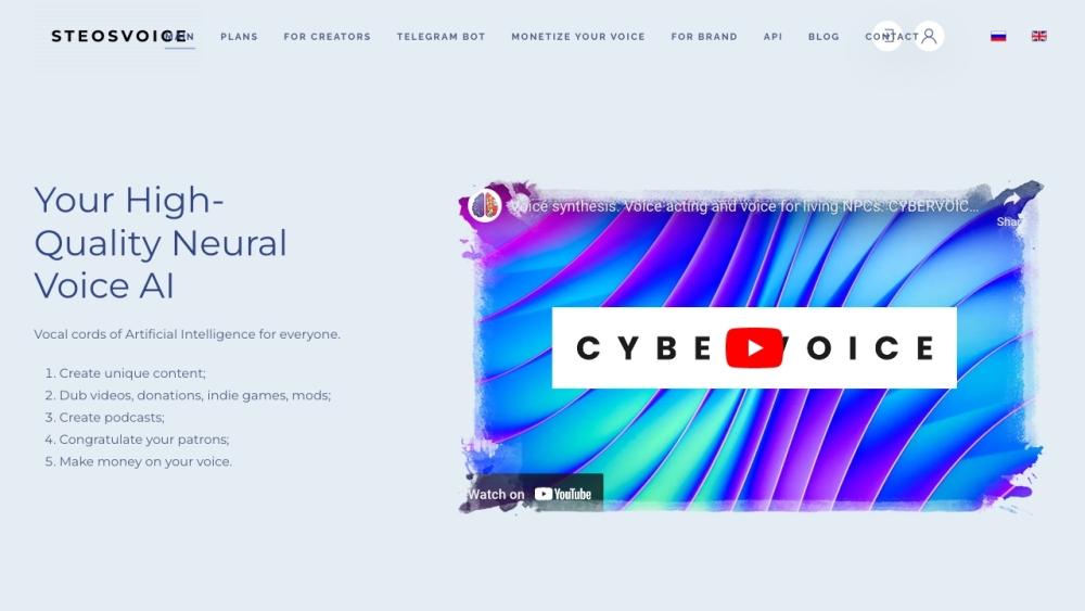 SteosVoice - AI-Powered Speech Synthesis Tool