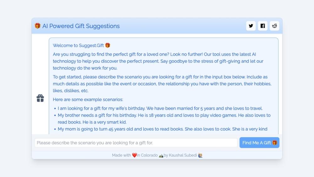 Suggest.Gift - AI Gift Finder for Perfect Presents