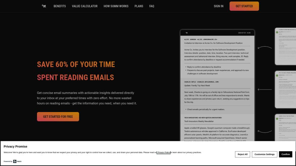 Summ - Email Summarization Service