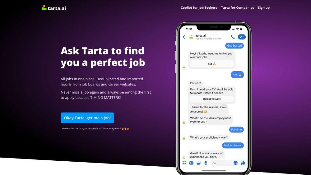 Tarta - AI-Powered Job Search Assistant