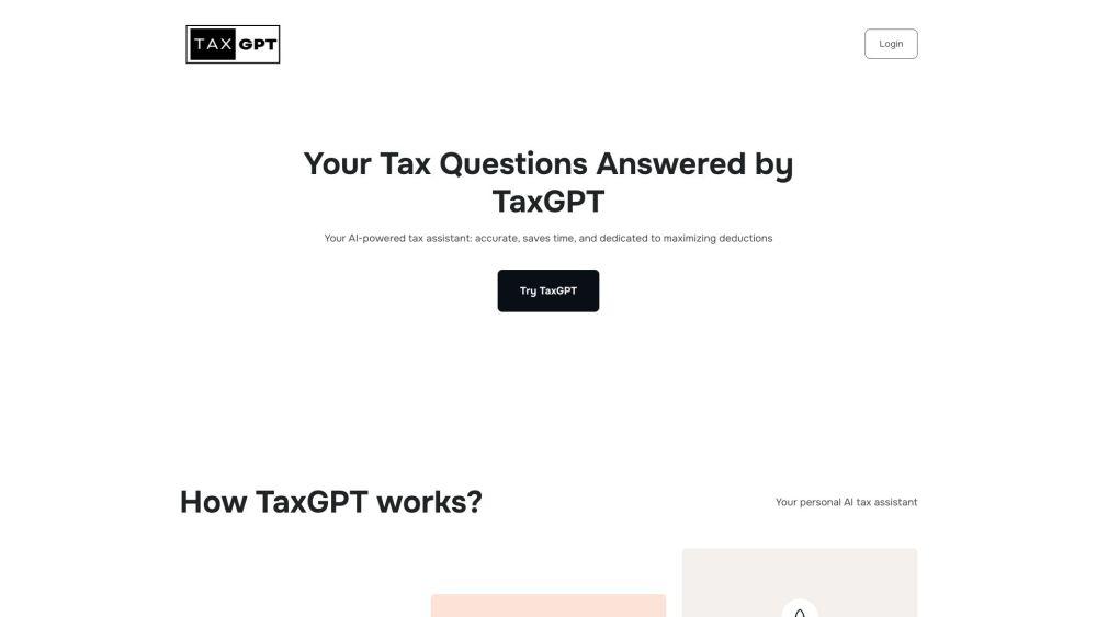 TaxGPT: Your AI Tax Assistant