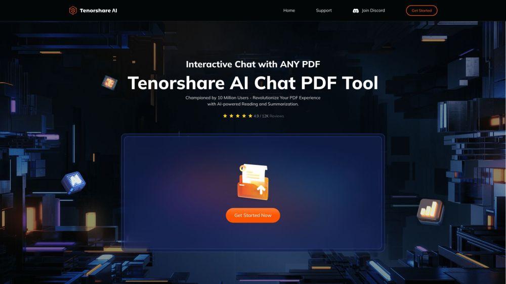 Tenorshare AI Chat PDF - AI-Powered PDF Summarizer and Extractor