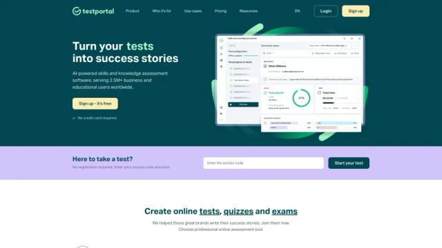 Testportal: Online assessment platform