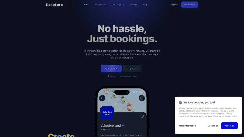Ticketbro - Efficient Mobile Booking & Ticketing Platform