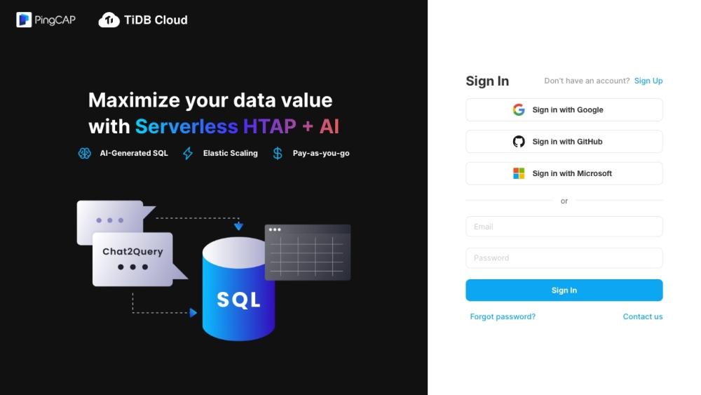 TiDB Cloud - Fully-Managed HTAP Database Service