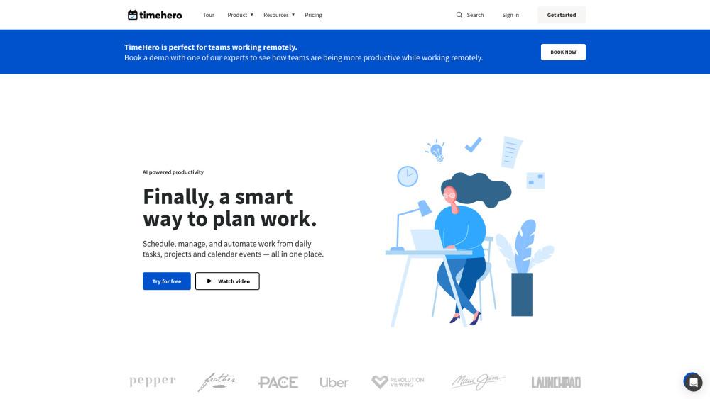 TimeHero - AI-Driven Task Automation for Productivity