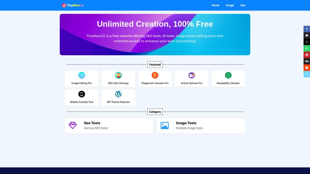 TinyWow: Free Online AI-Powered Tools for PDFs, Images, Videos, and Writing