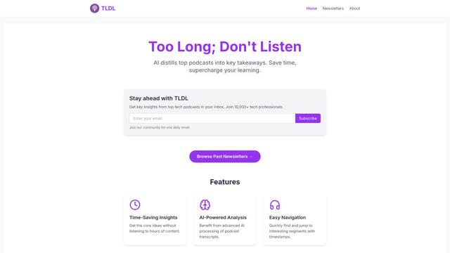 TLDL - Too Long; Don't Listen