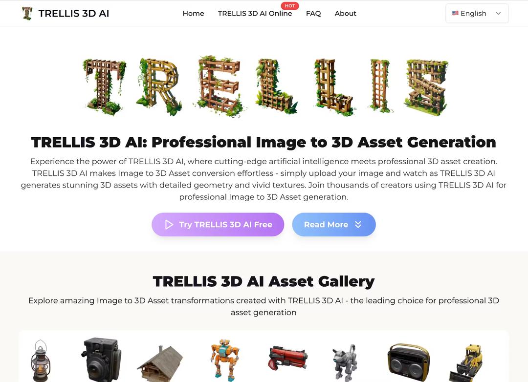 TRELLIS 3D AI