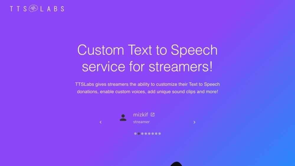 TTSLabs - AI Text-to-Speech for Twitch Streamers