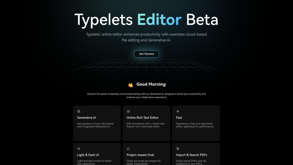 Typelets Editor