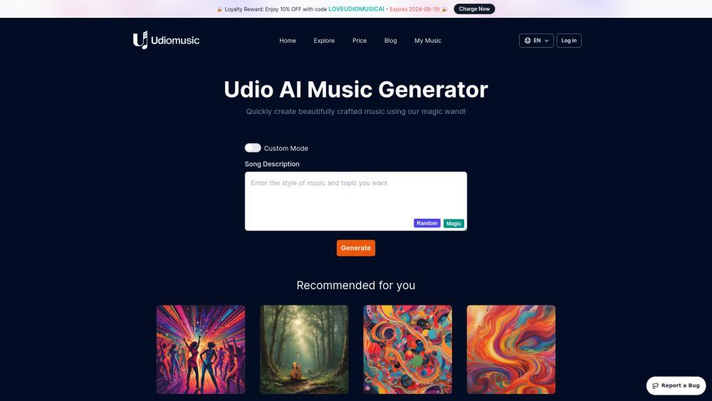 UdioMusic AI - Free Online Music Generator