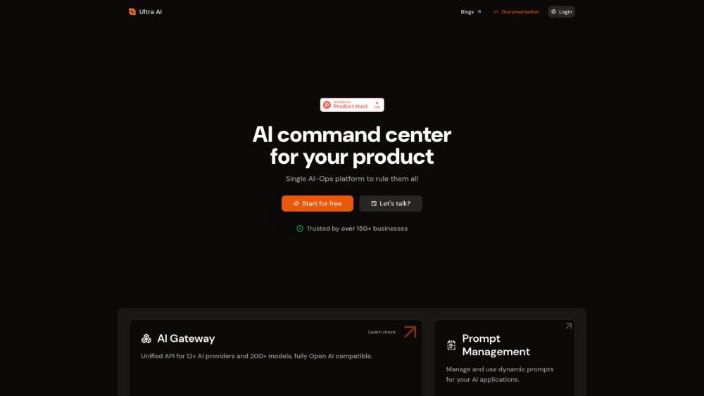 Ultra AI - AI Command Center for Businesses