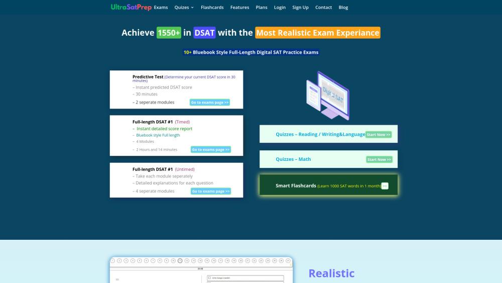 Ultra SAT Prep - Online Practice Exams & Study Resources
