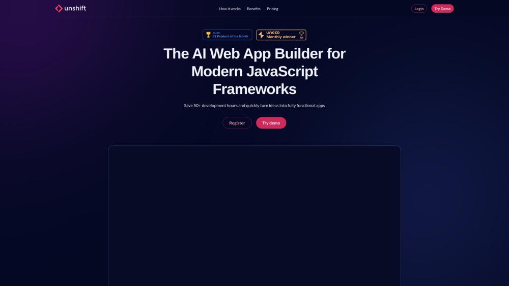 Unshift AI - AI-Powered Web App Builder for Rapid Development