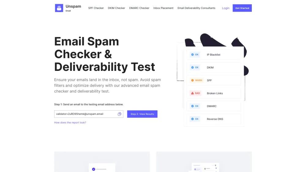 Unspam - Email Deliverability Tool for Marketing Success