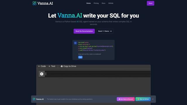 Vanna: Your AI Business Intelligence Assistant