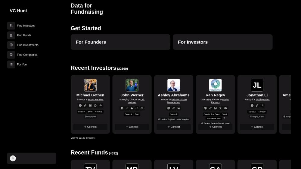VC Hunt: Bridge between Founders and Venture Capital Funds