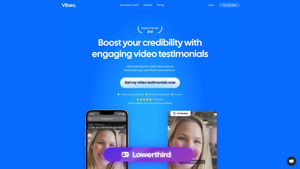 Vibeo.ai - AI-Powered Video Testimonials