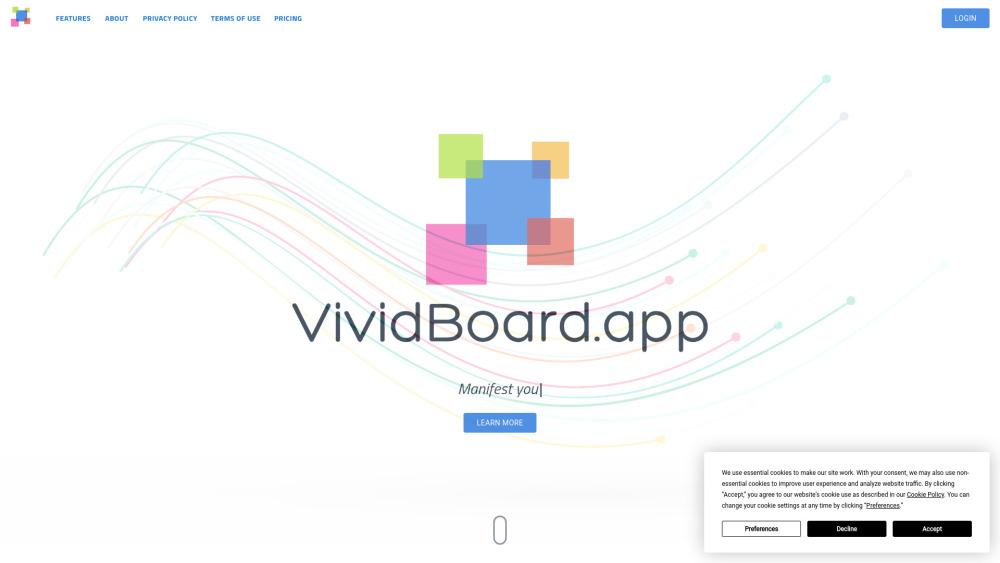 VividBoard.app - Online Vision Board Creator for Manifesting Dreams