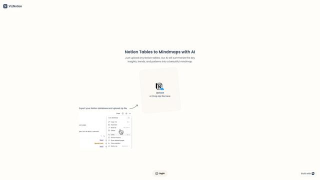 Notion Tables to Mindmaps AI