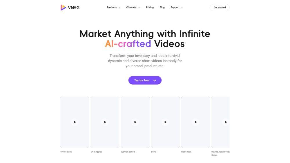 VMEG - AI Video Creation Platform for Marketing