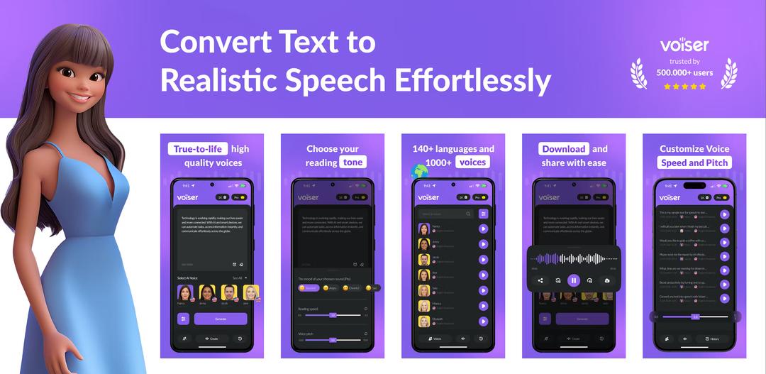Voiser AI Voiceover | Speech to Text