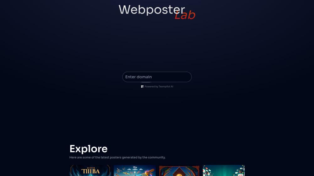 Webposter Lab - Create Engaging Web Posters for Your Website