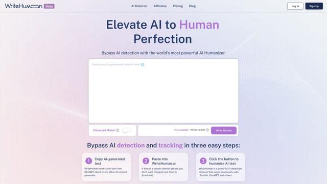 WriteHuman: Undetectable AI and AI Humanizer