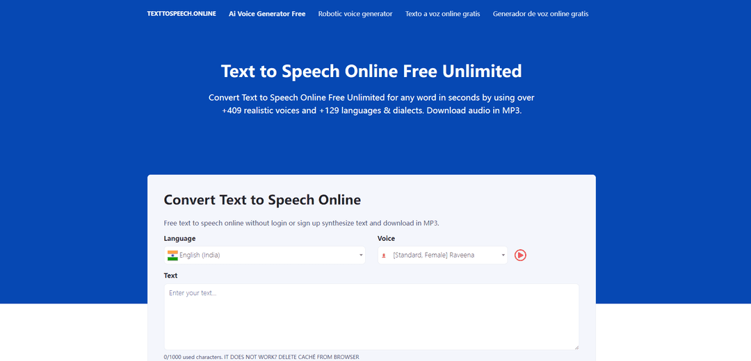 Text to Speech Online - AI-Powered Voice Converter