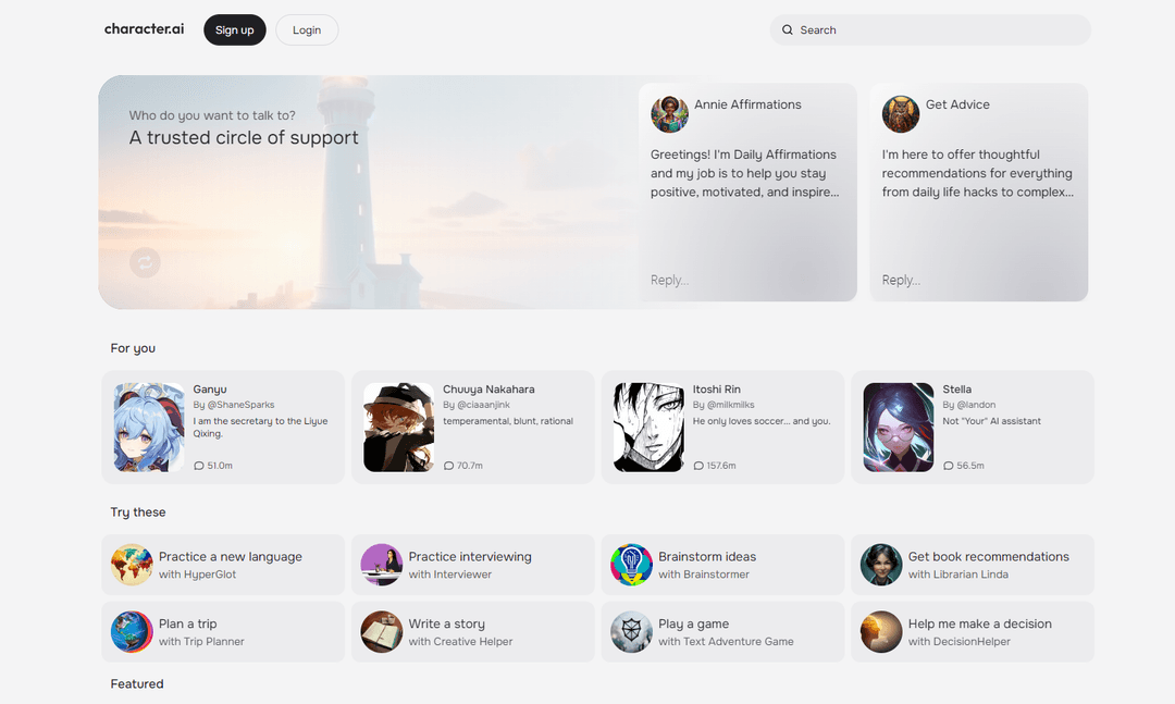 Character.ai - AI Chatbot Platform for Entertainment & Learning