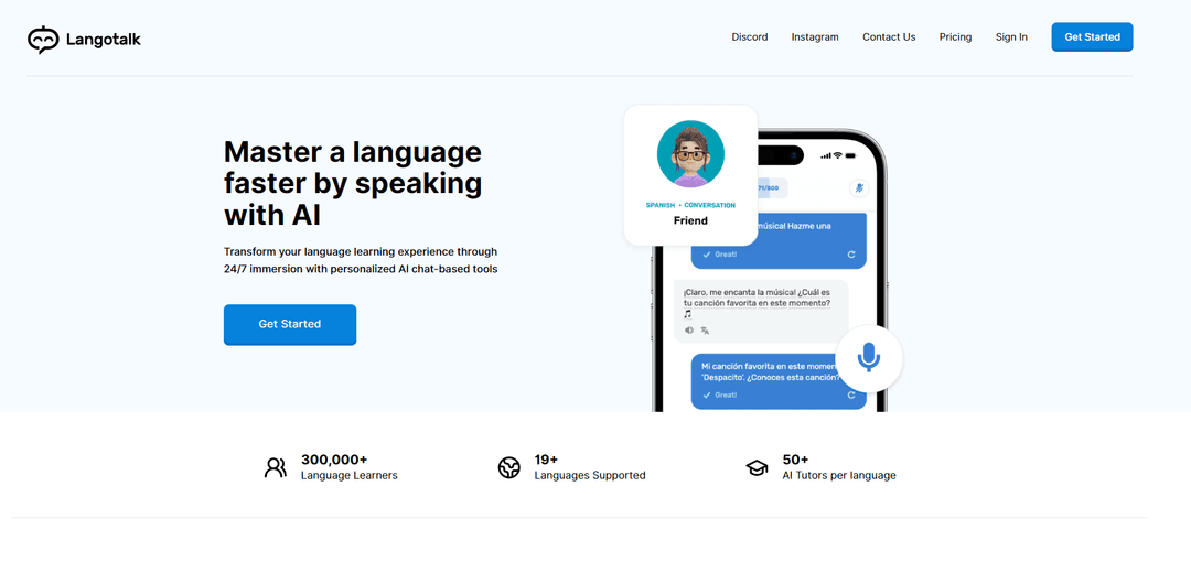 Langotalk - Learn Languages 6x Faster with AI
