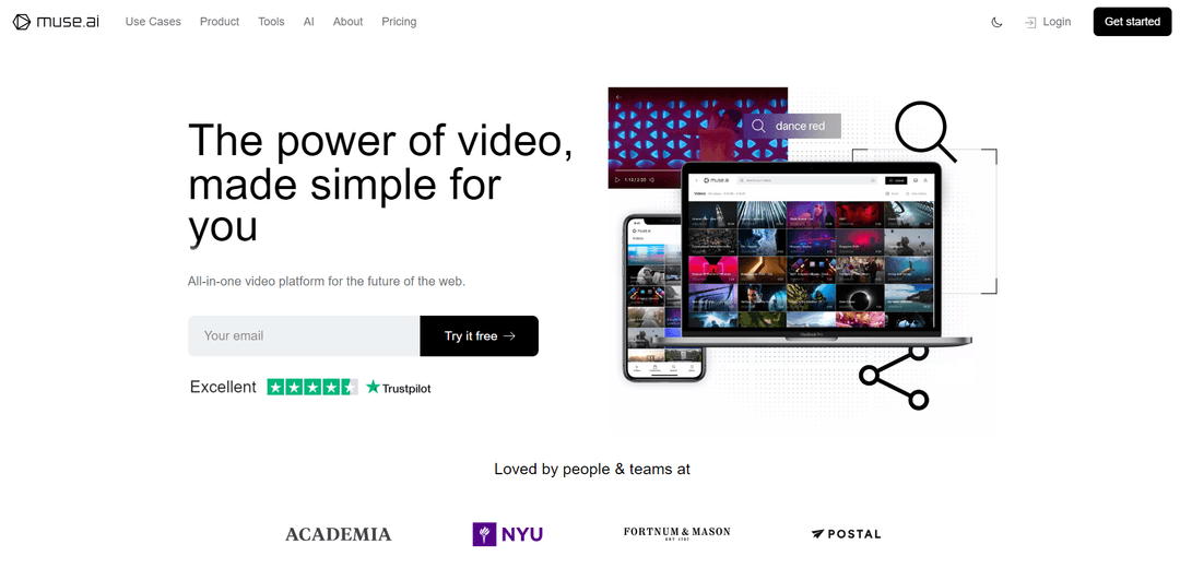 muse.ai - AI-Powered Video Hosting Platform