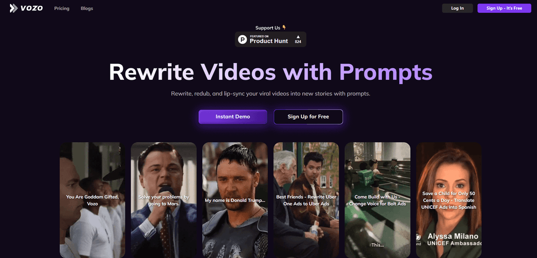 Vozo AI - Revolutionizing Video Creation and Editing