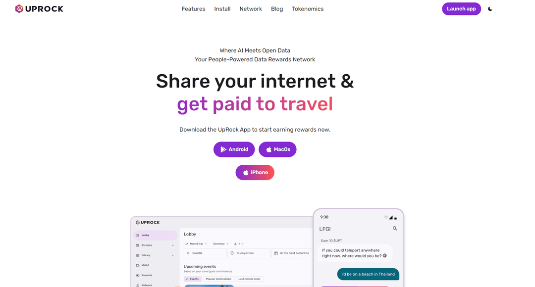 UpRock - Decentralized Data Network with AI-Powered Rewards