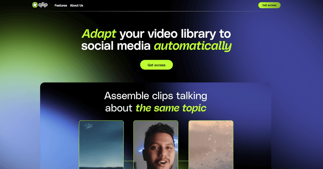 Qlip AI - AI-Powered Viral Video Clip Creator for Social Media