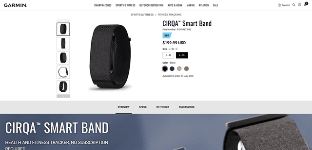 Garmin CIRQA™ Smart Band