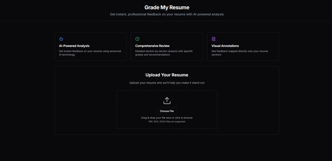 Grade My Resume