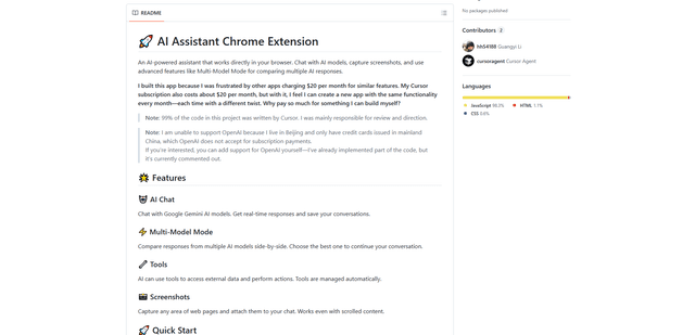 Open Source AI Chrome Extension