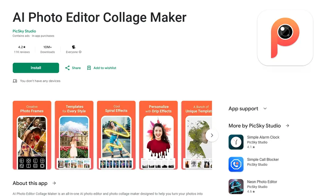 AI Photo Editor Collage Maker