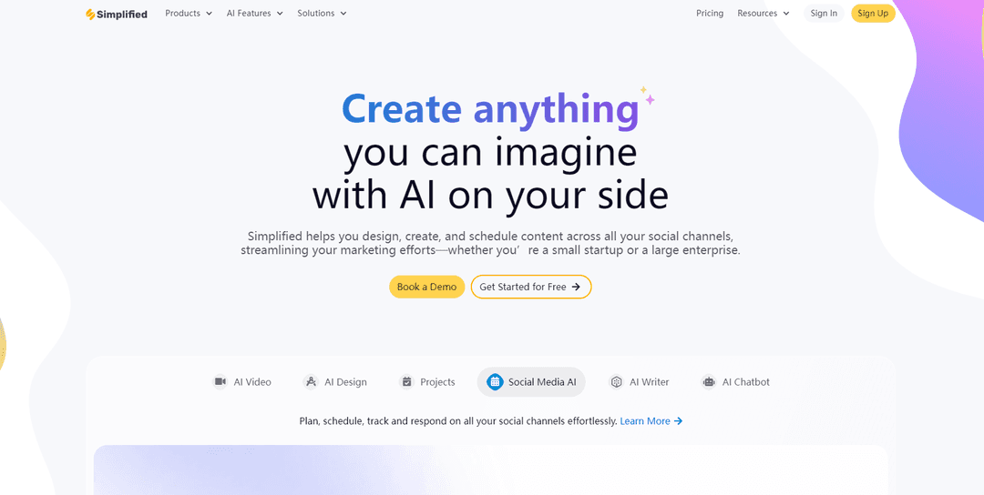 Simplified - AI-Powered Content Creation for Social Media
