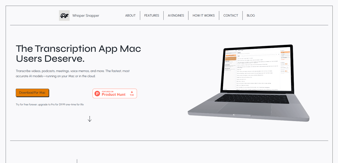 Whisper Snapper for Mac
